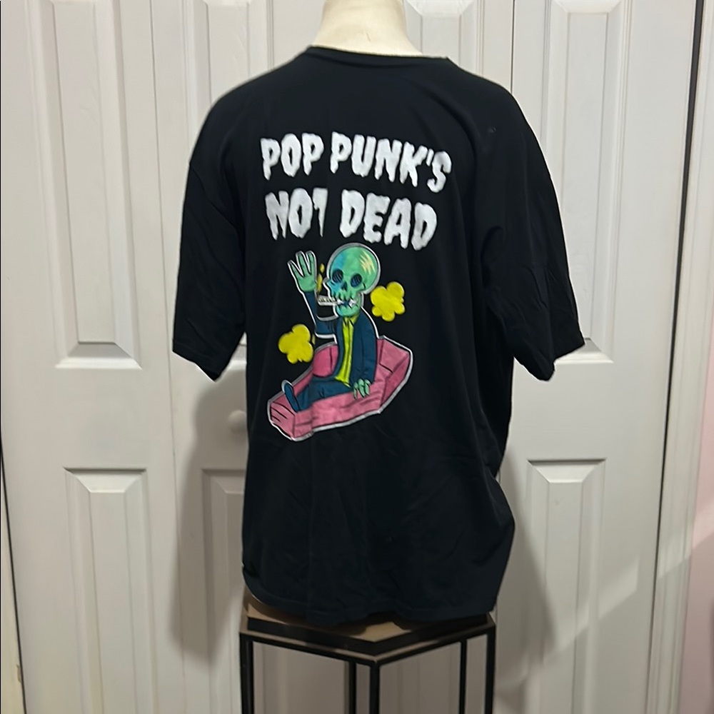 Pop Punk Graphic Kids T-Shirt - Black